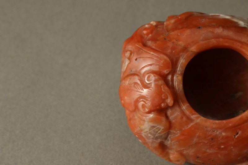 清 花玛瑙小香盒 - 图5