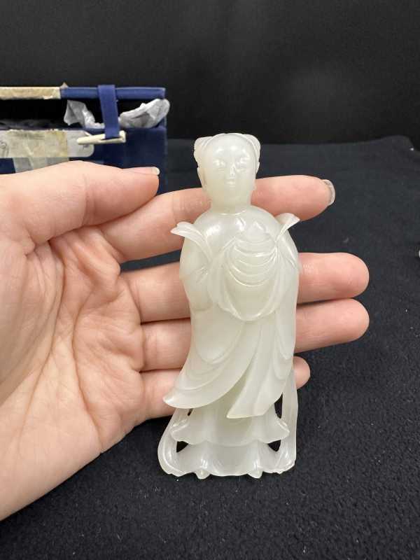 明 白玉仙童一对 - 图5