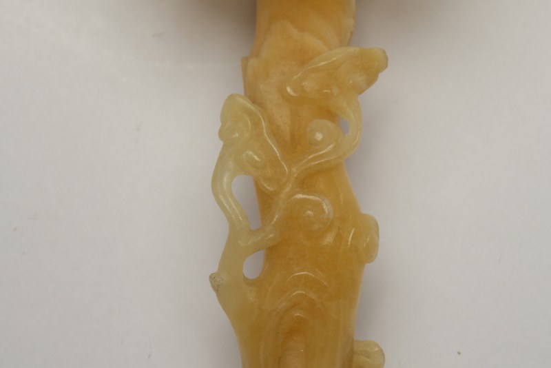 清 玉髓灵芝如意 - 图7