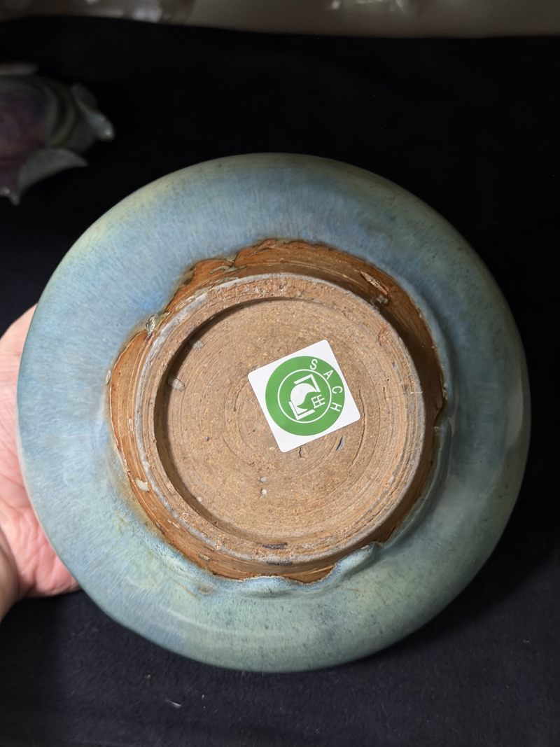 明 钧窑紫斑荷叶小盖罐 - 图8