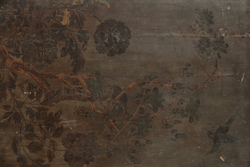 明 黑红漆披麻灰描金圆角大柜 - 图7