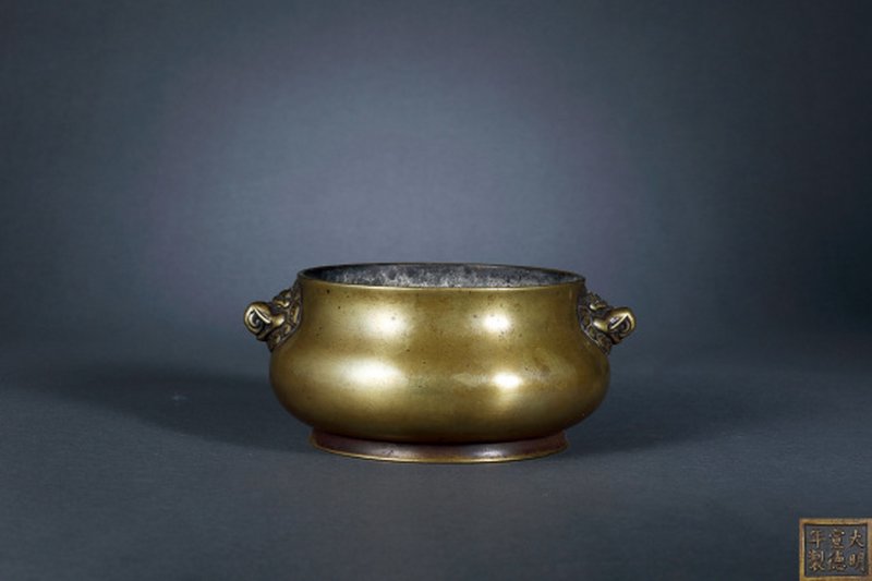清中期 天象耳簋式炉