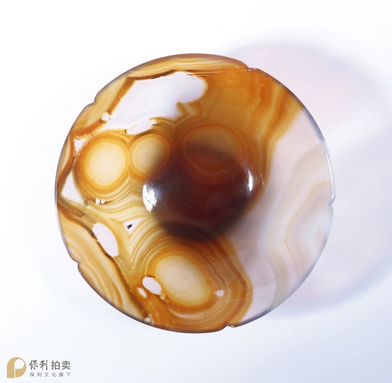 清雍正 葵口玛瑙杯 - 图3