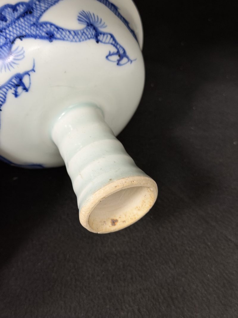 元 青花外龙纹内模印高足碗 - 图8