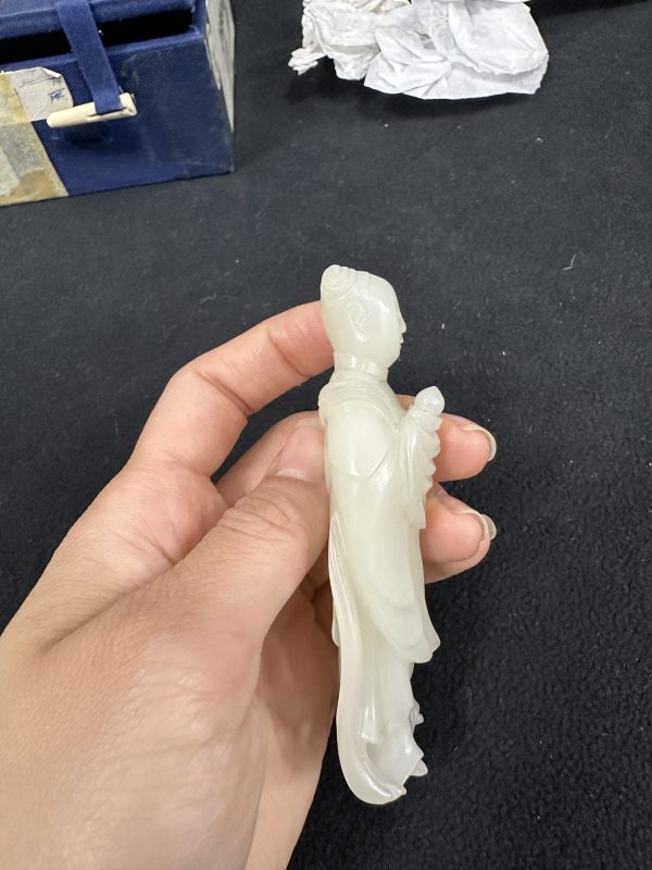 明 白玉仙童一对 - 图12