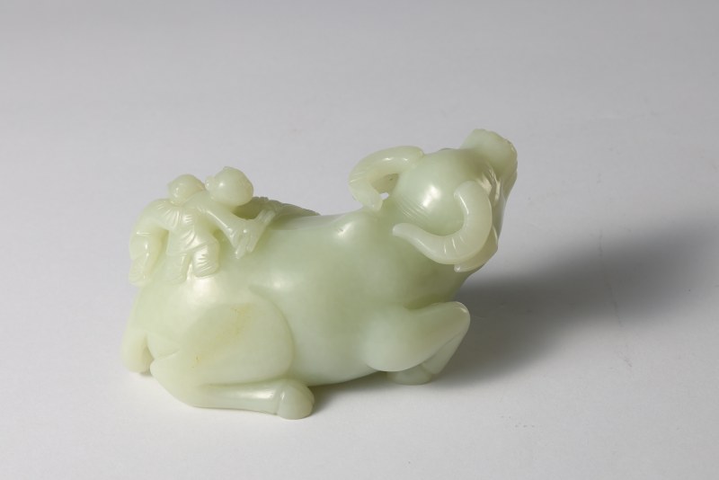 清乾隆 白玉童子牧牛 - 图7
