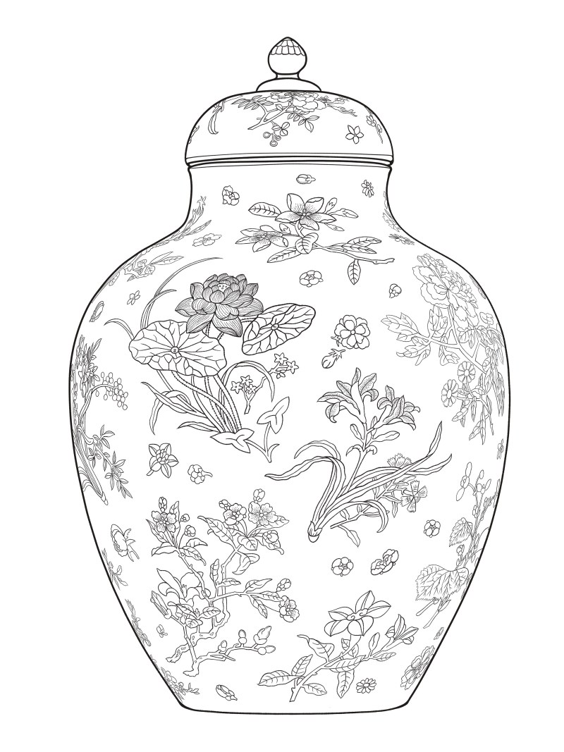 清乾隆 松石绿地粉彩描金折枝四季花卉盖罐一对 - 图10