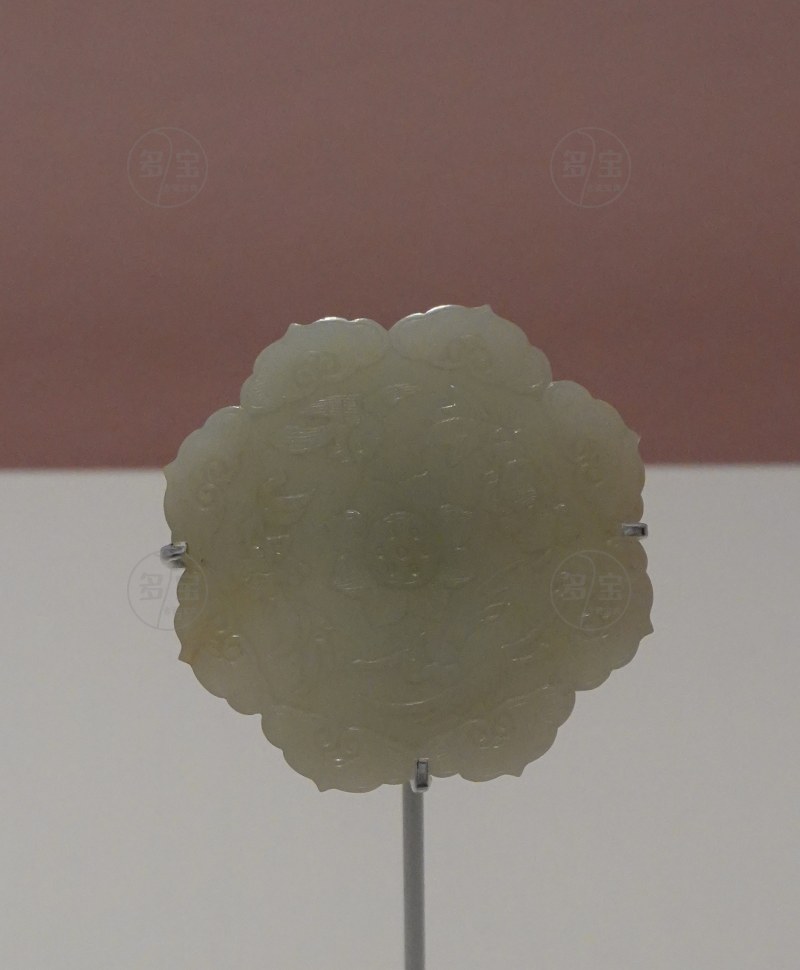 清 白玉雕花鸟花片