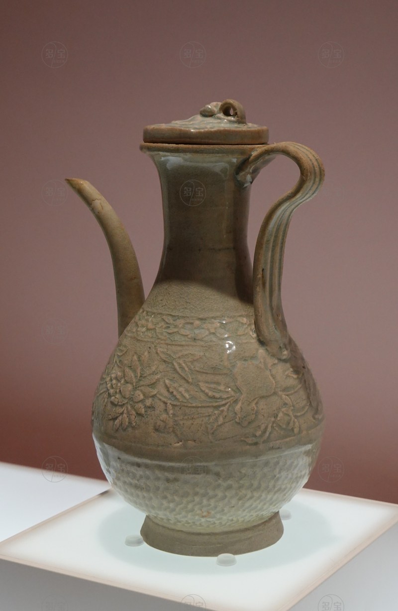 南宋 青白釉印花执壶 - 图3