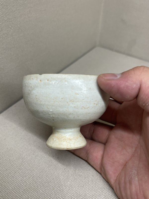 明 白釉高足杯 - 图4