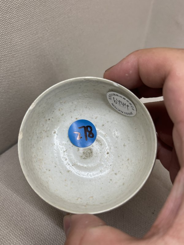 明 白釉高足杯 - 图5