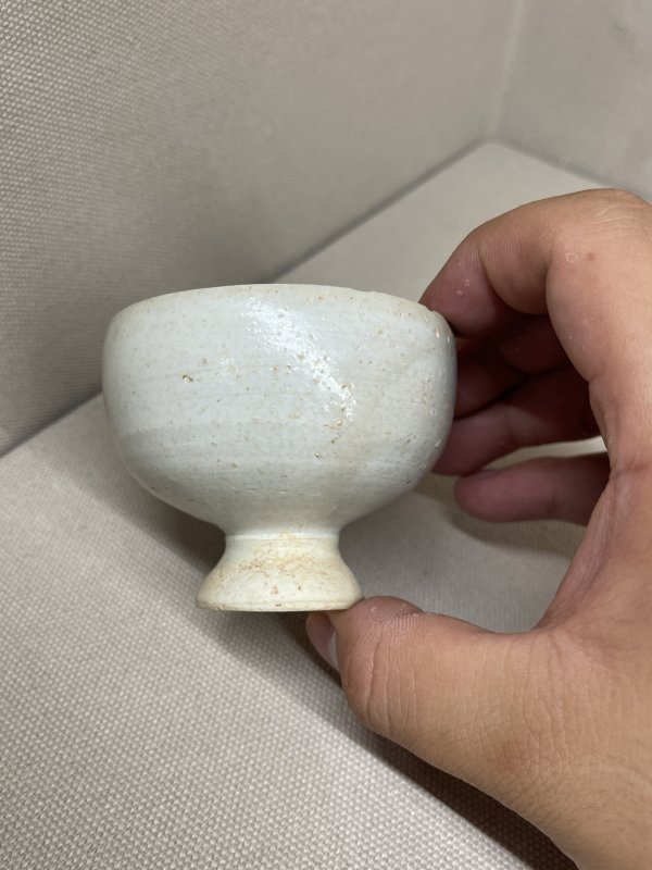明 白釉高足杯 - 图6