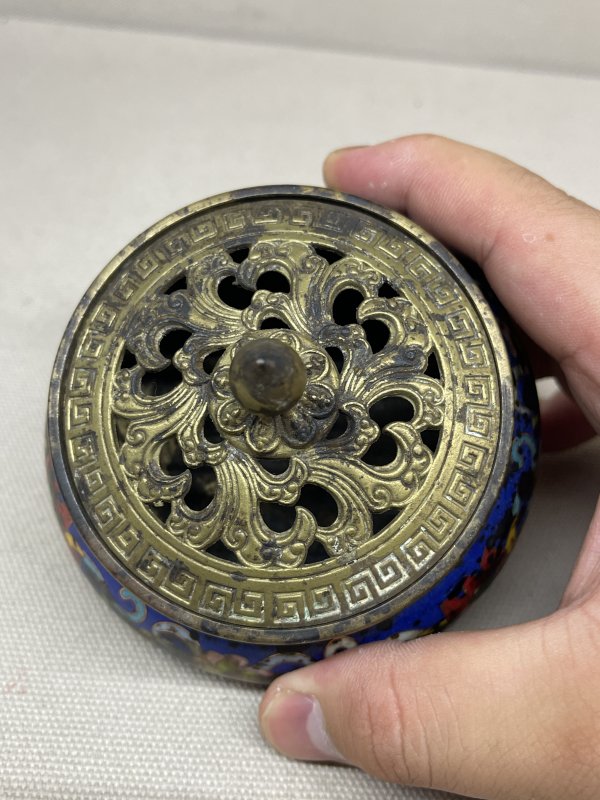 清 景泰蓝熏炉 - 图7