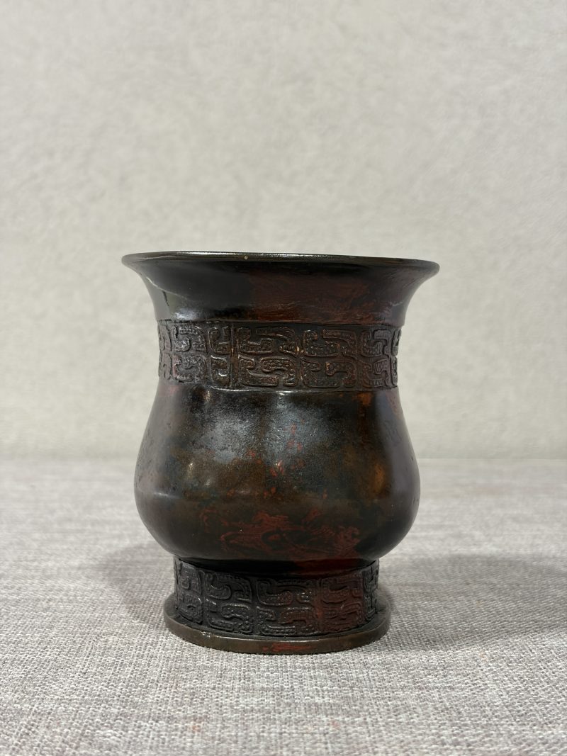 清 铜花插 - 图5