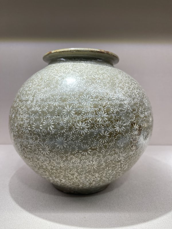 明 高丽瓷花卉纹罐 - 图5