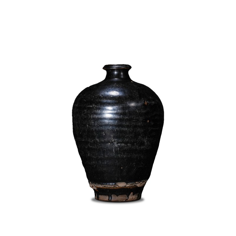 明 黑釉瓶