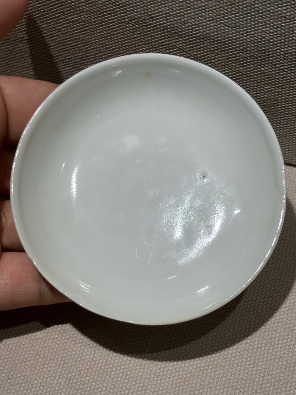 清 粉彩皮球花墩式盖碗一对 - 图12