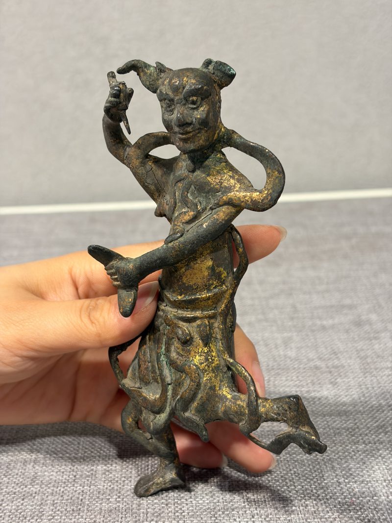 清 铜魁星像 - 图6