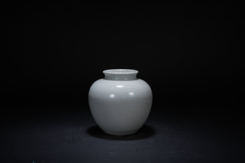 清 仿哥釉太白尊 - 图2