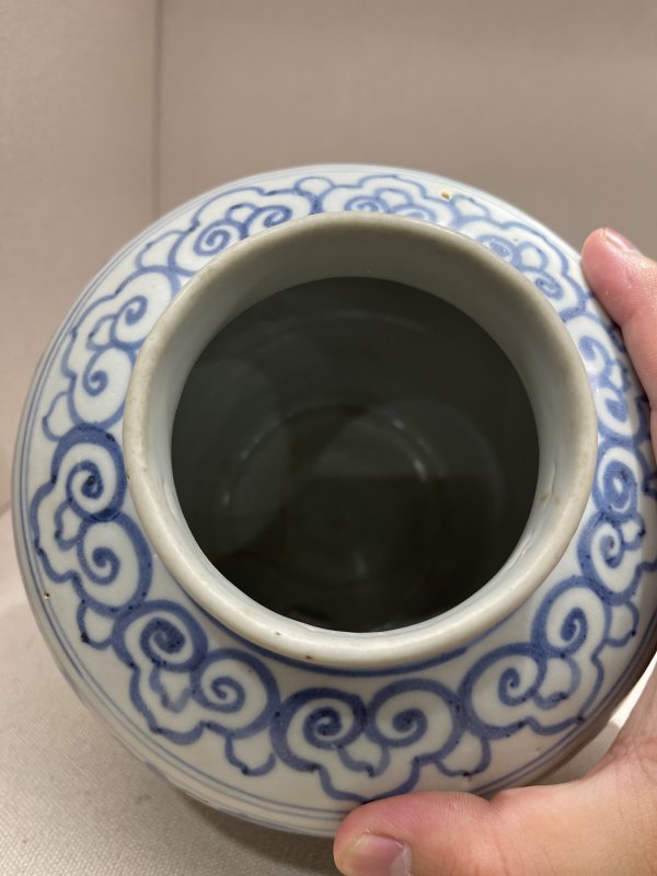 明中期 青花缠枝莲纹罐 - 图7