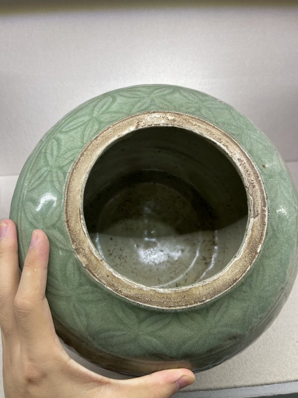 明 龙泉花卉纹罐 - 图7