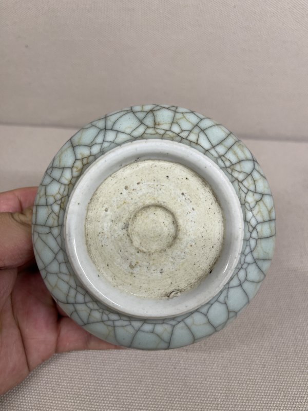 清中期 哥釉罗汉炉 - 图8