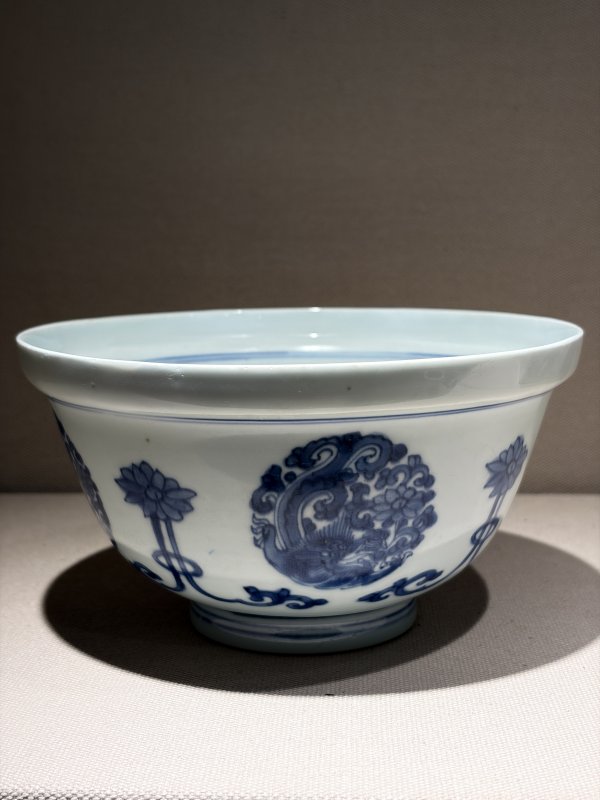 清康熙 青花贯套龙纹碗 - 图4