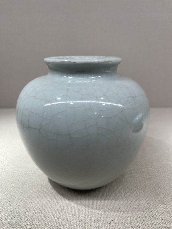清 仿哥釉太白尊 - 图6