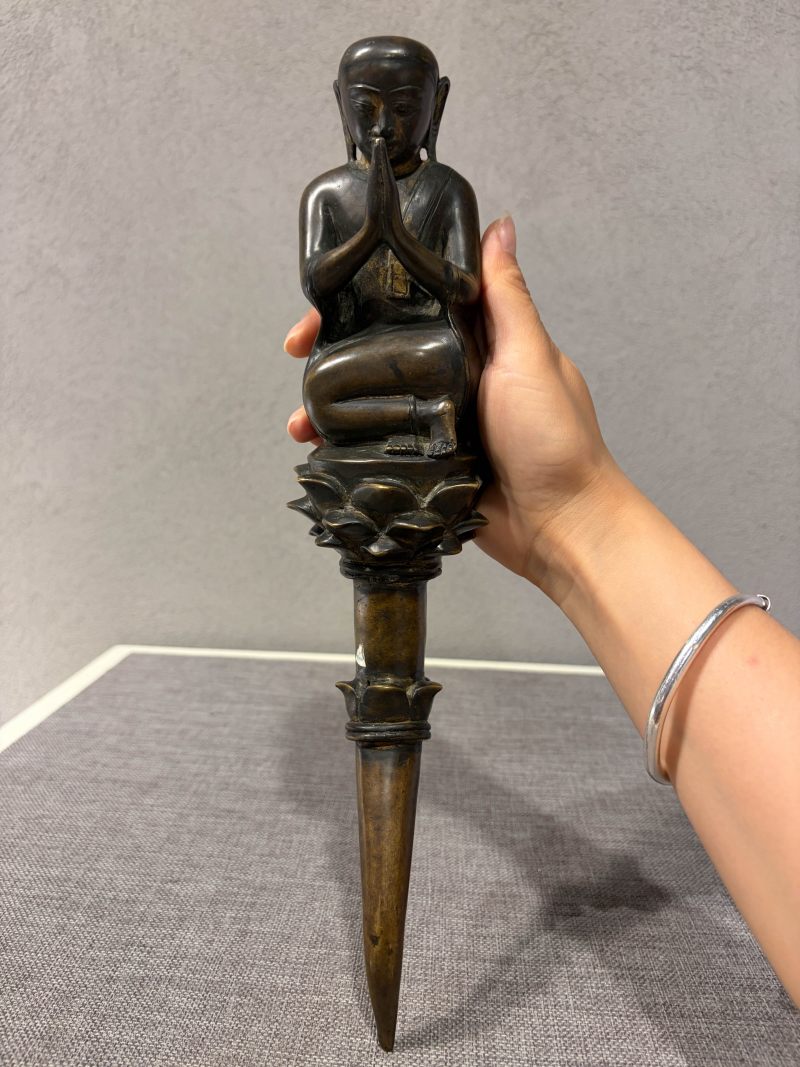 清 铜佛陀坐像 - 图6