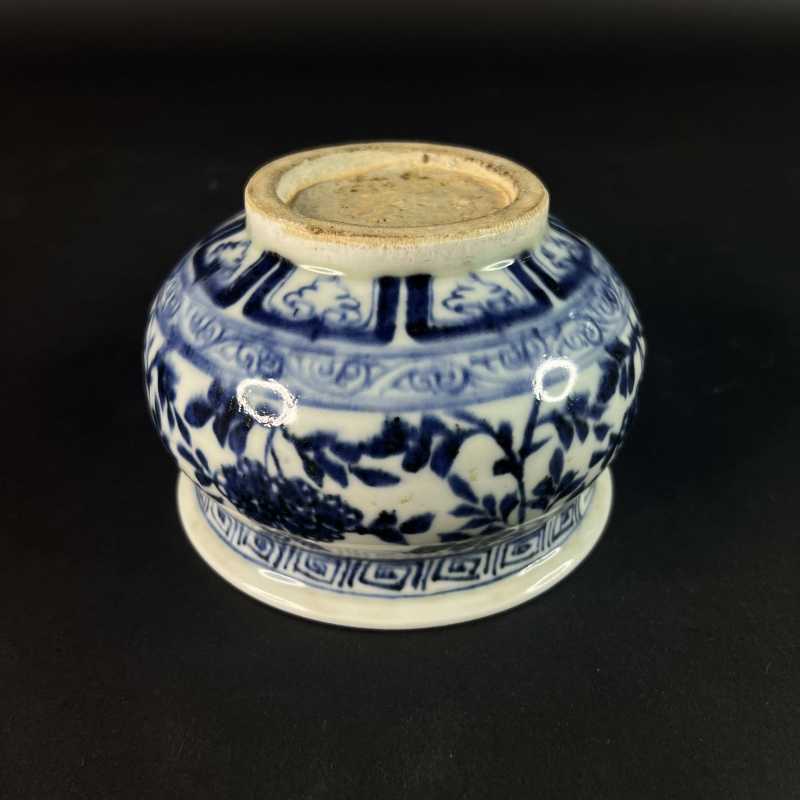 当代 青花花卉纹炉 - 图6
