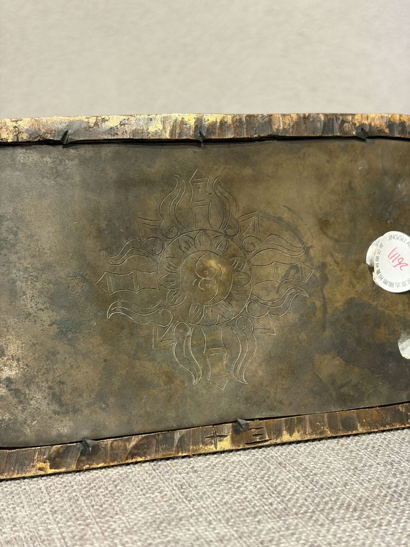 清 铜鎏金佛底座 - 图10