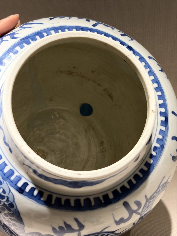 清康熙 青花龙纹罐 - 图9