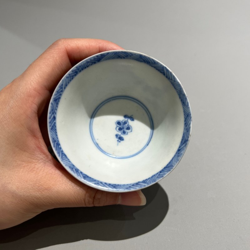 清代 青花杯托一套 - 图6