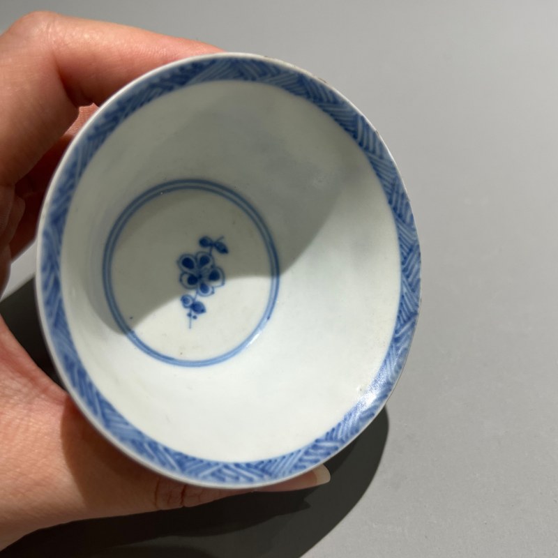 清代 青花杯托一套 - 图7