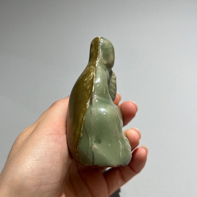明代 龙泉窑青釉人物水注 - 图10