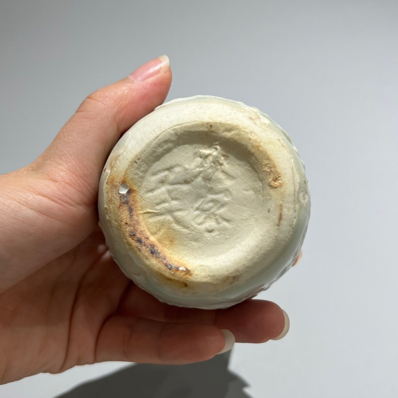 明代 青白釉印花小壶 - 图10