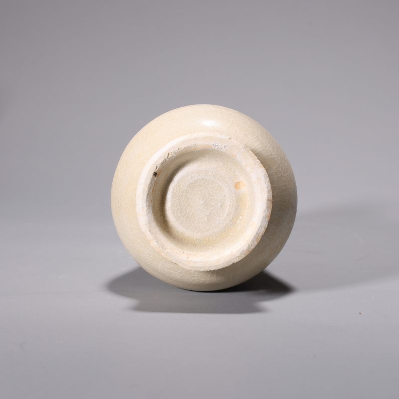 明代 白釉箸瓶 - 图3