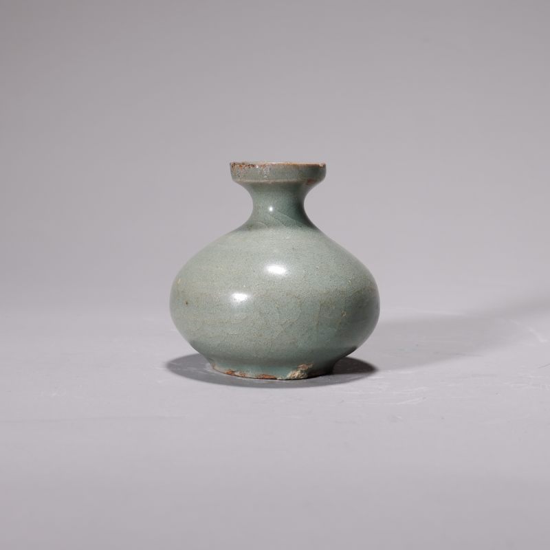 明代 高丽天青釉油壶