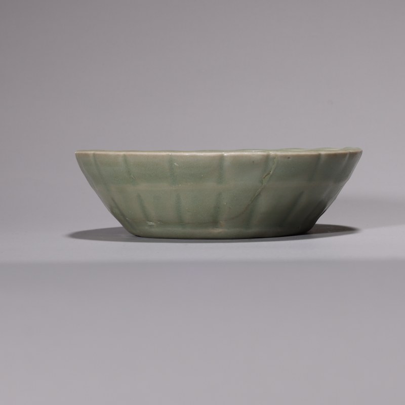 明代 青釉蔗段洗