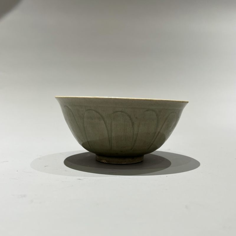 明代 青釉刻花碗 - 图4
