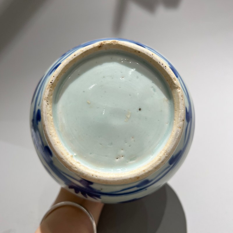 明代 青花人物纹罐 - 图8