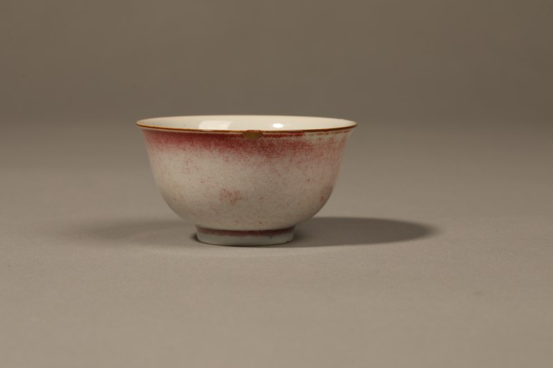 清 红釉杯 - 图3