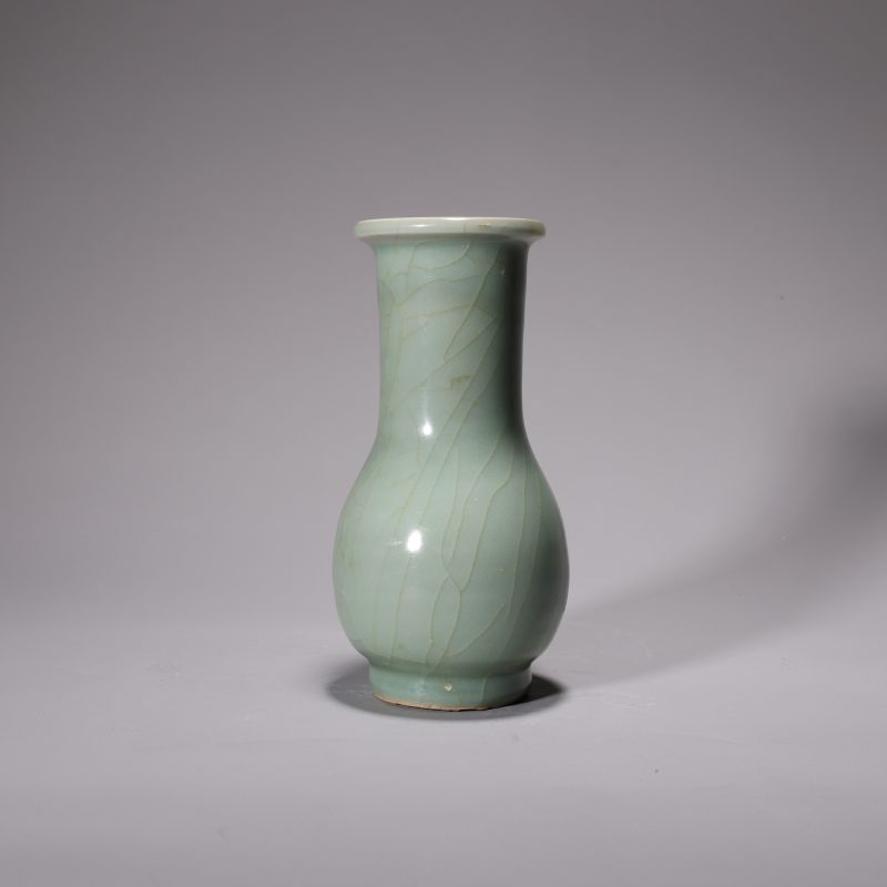 明代 龙泉窑粉青釉箸瓶