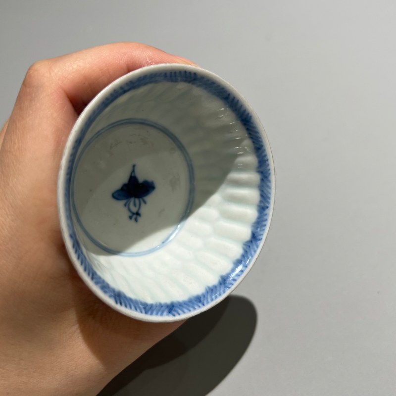 清代 青花花卉纹杯 - 图6