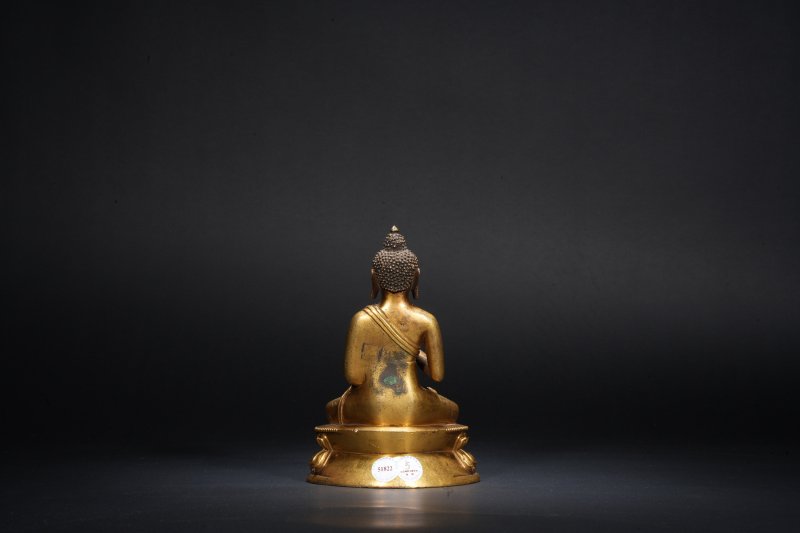 清乾隆 铜燃灯佛 - 图3