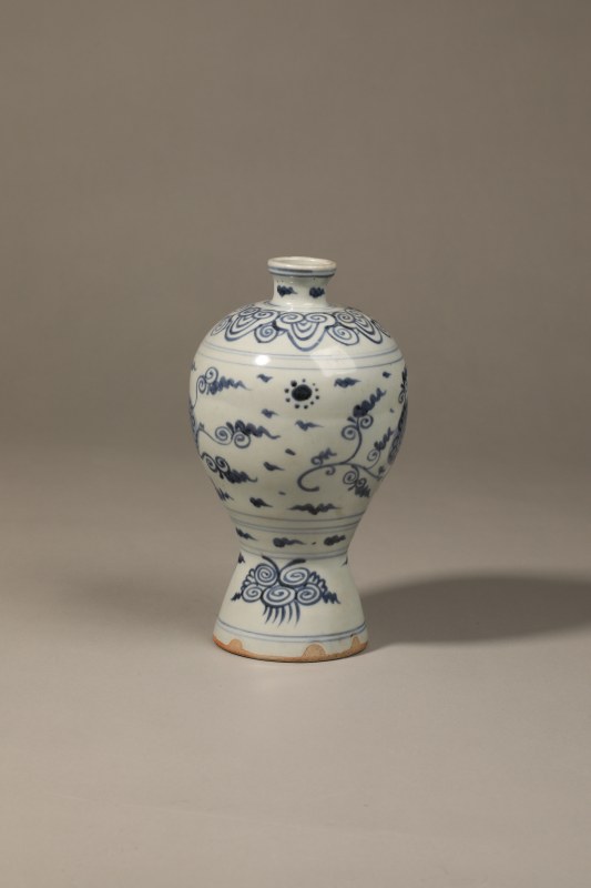 清 青花花卉梅瓶 - 图3