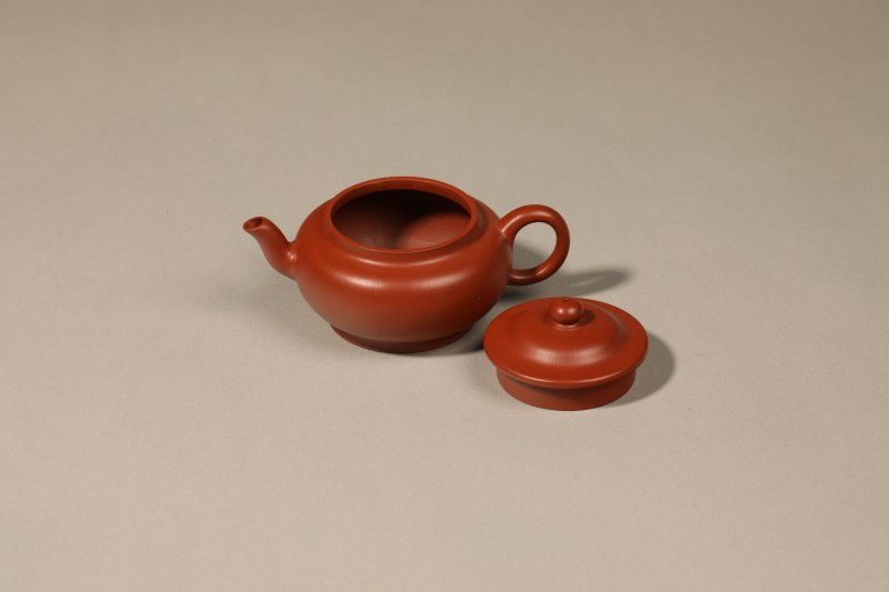 宜兴紫砂朱泥茶壶 - 图2