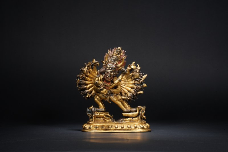 清乾隆 铜大威德金刚