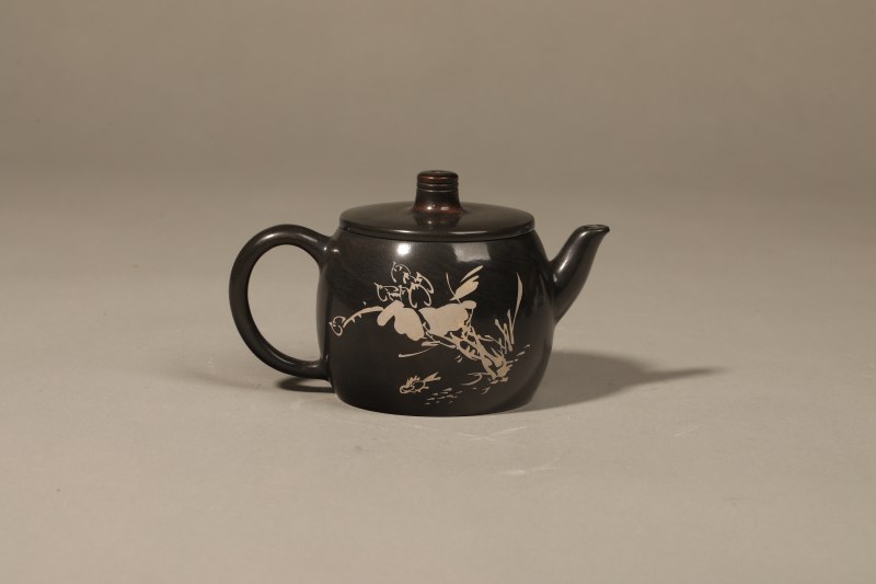 陈绍康 紫陶“荷香”壶 - 图2