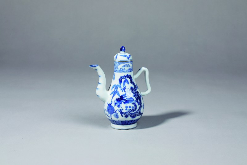 清 青花龙纹执壶